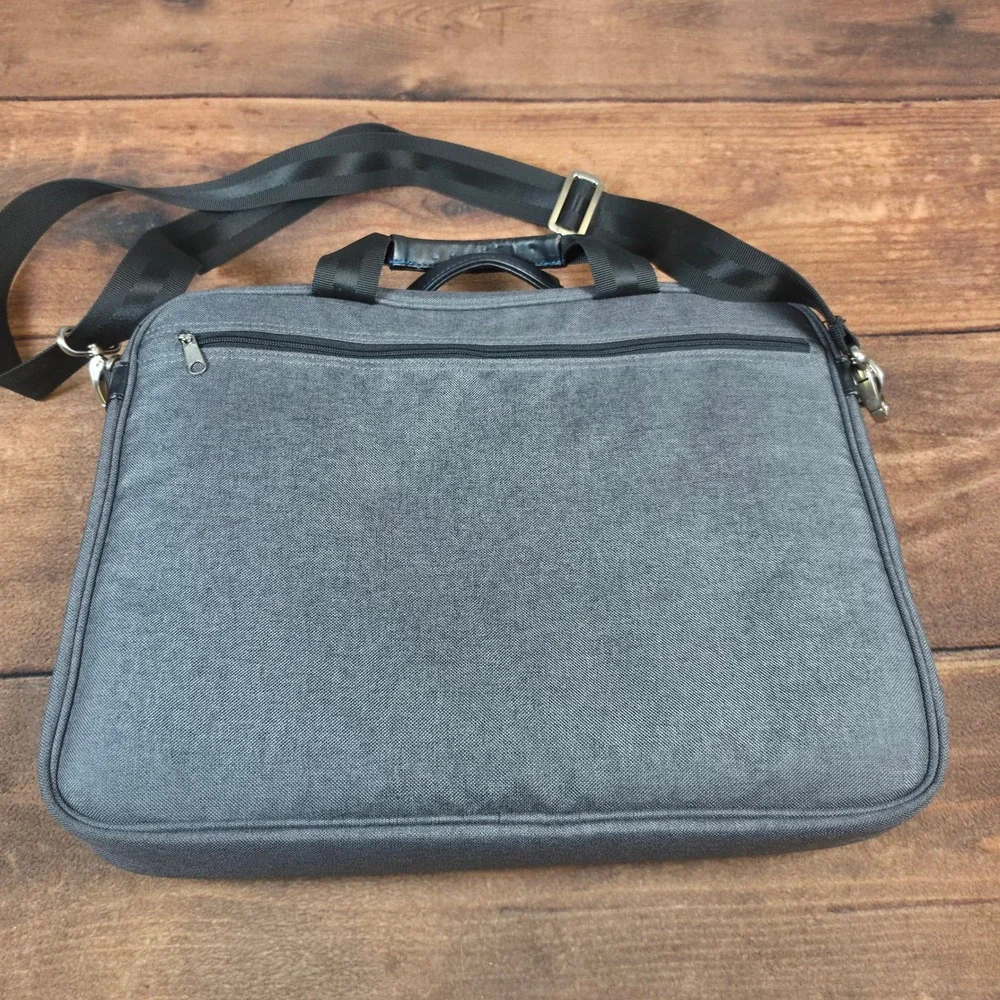 Brenthaven Laptop Bag Mens Large Grey Good Collins Messenger Crossbody Briefcase